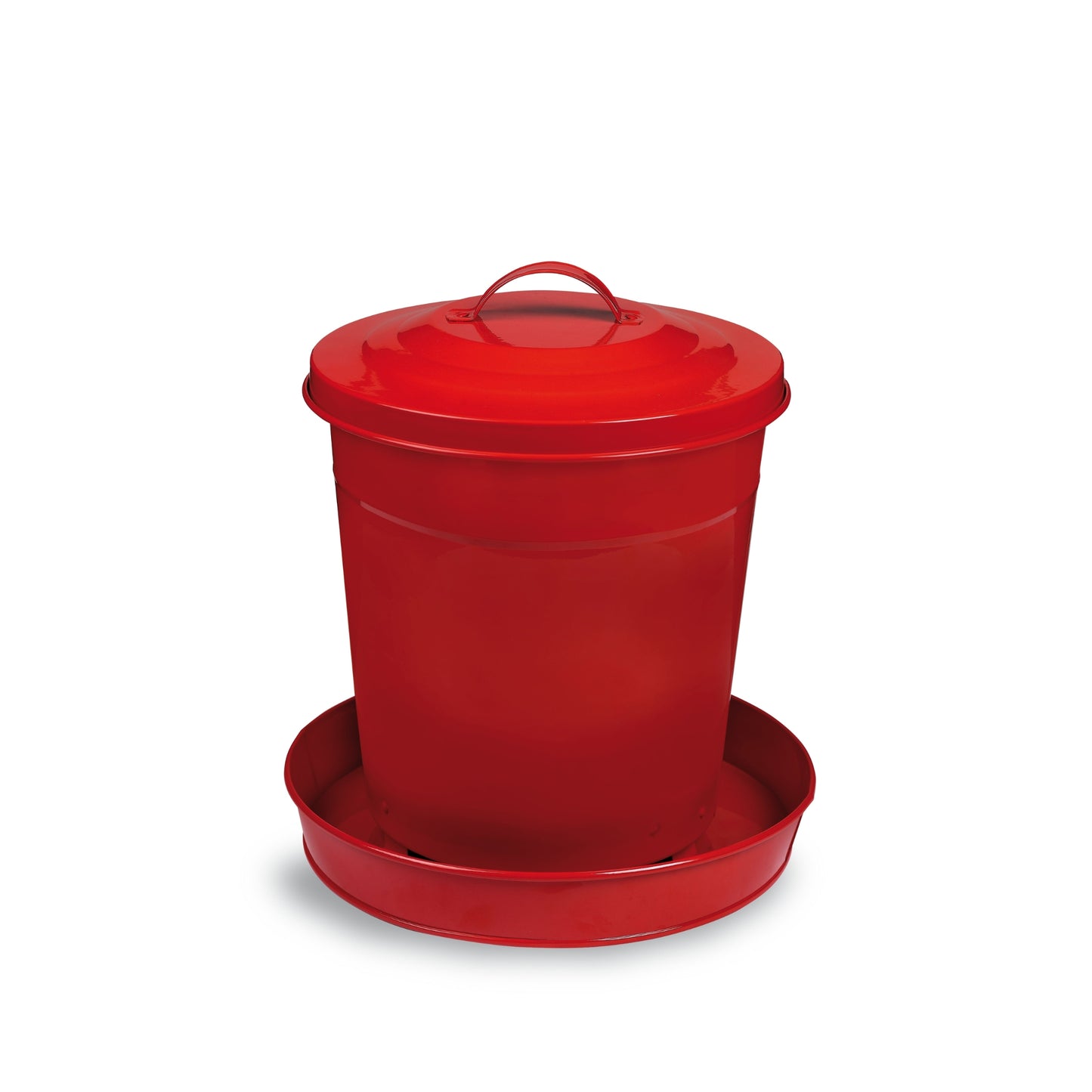 Fôrautomat Gaun Galvanisert Metall 6 kg Rød