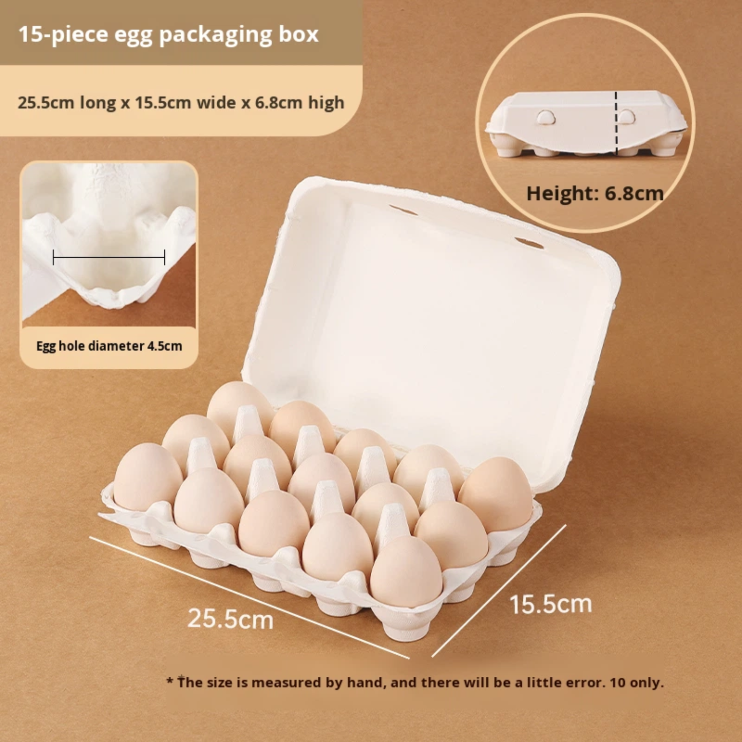 Eggekartong 15 egg