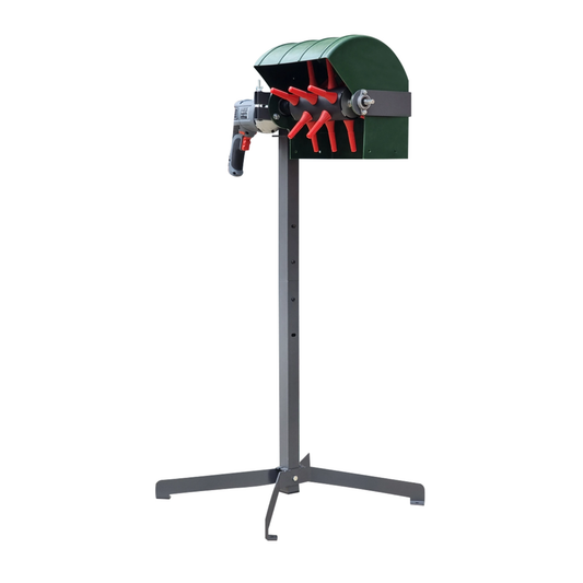 Plukkemaskin for fjærfe med stativ