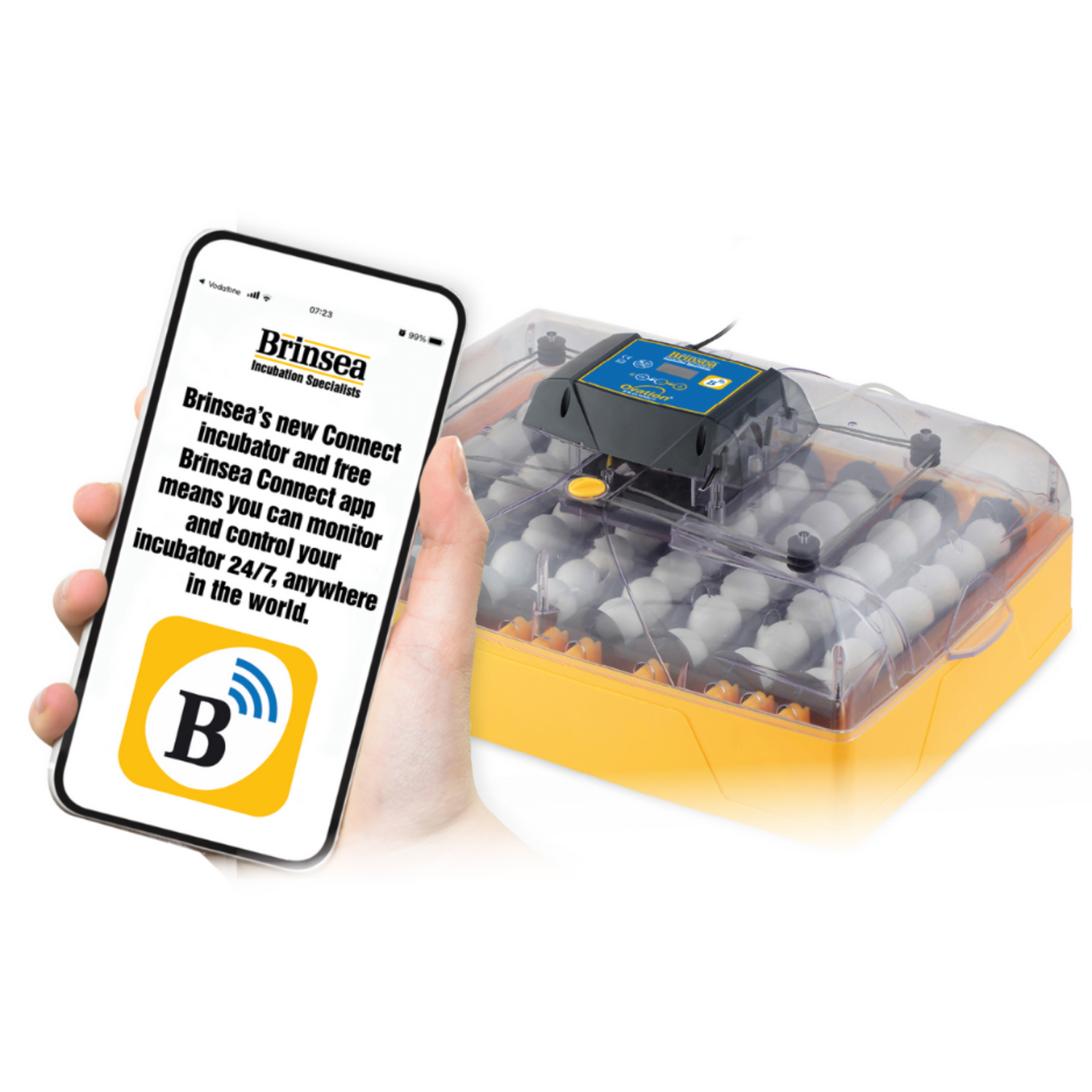 Rugemaskin Brinsea Ovation 56 EX Connect – Appstyrt