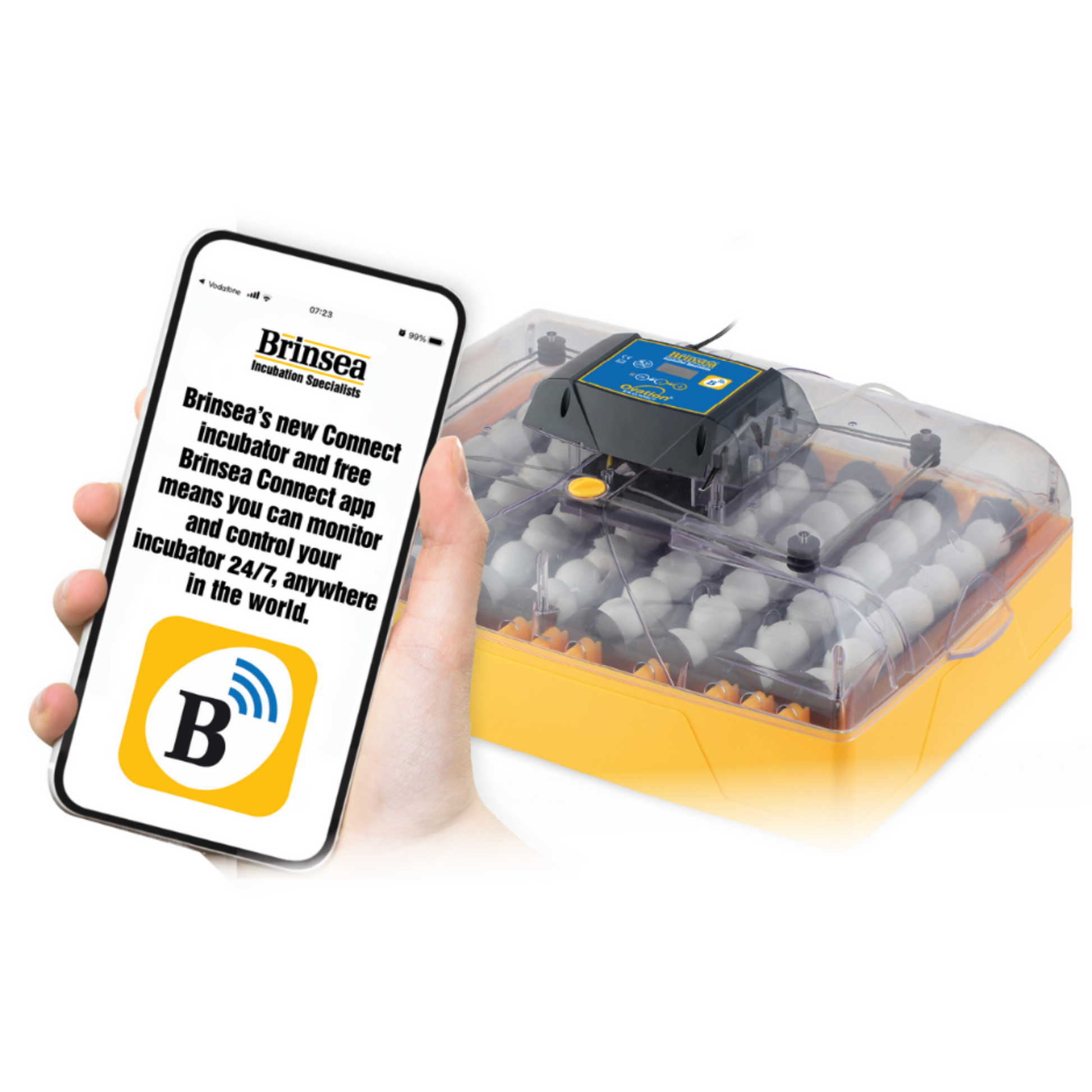 Rugemaskin Brinsea Ovation 56 EX Connect – Appstyrt