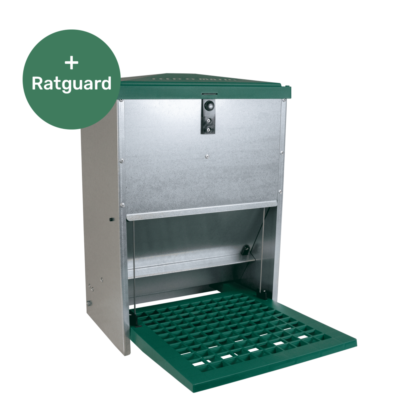 Automatisk fôrautomat 12 kg med rottebeskyttelse